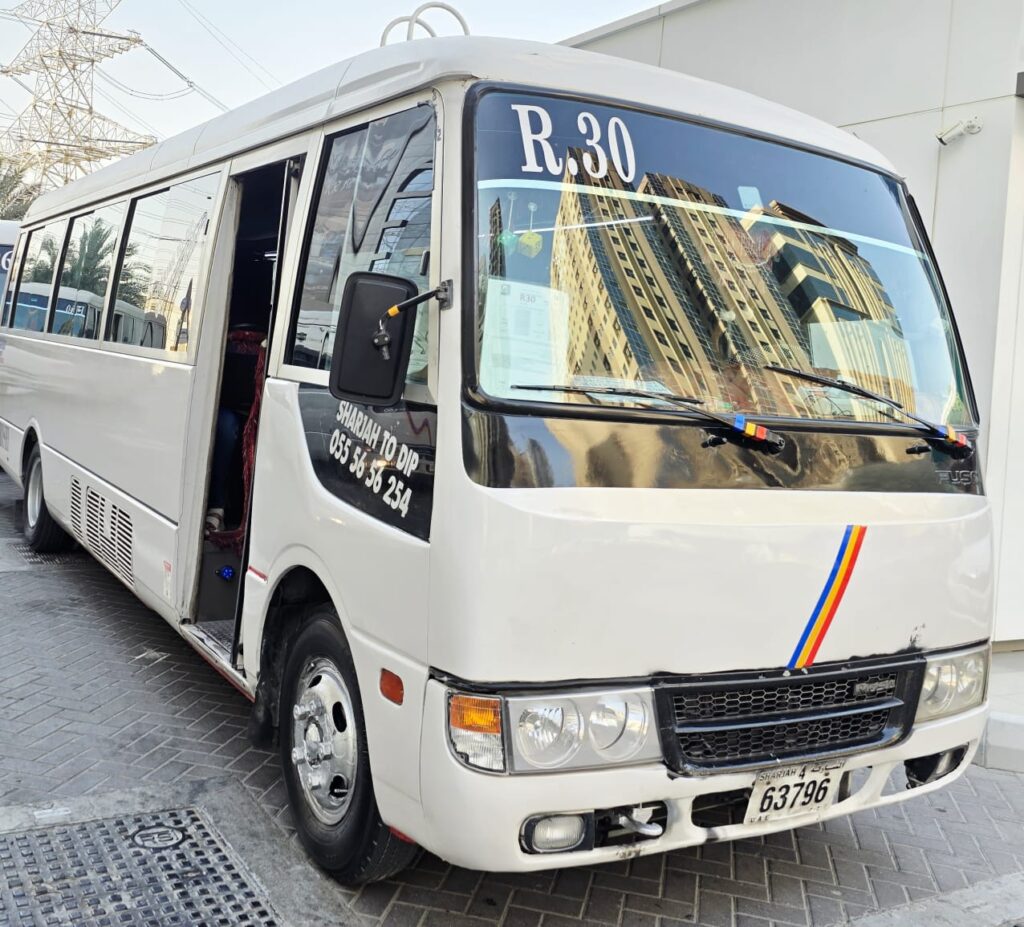 Sharjah To Dip Carlift Service Bus from Al Tawwun